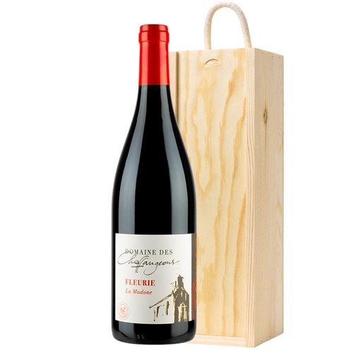 Domaine des Chaffangeons Fleurie La Madone Red Wine in Wooden Sliding lid Gift Box